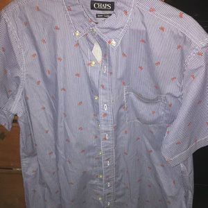 Chaps Watermelone Button-Up